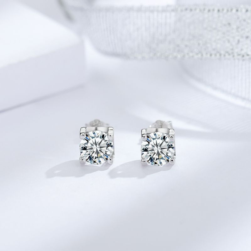 Gemstonely-S925 Sterling Silver Earrings with Classic Bull Head Studs Sparkling and Chic Ear Jewelry
